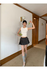 Special flower beaded sleeveless top