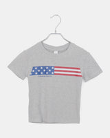 ターミルアメリカンフラッグプリント半袖Tシャツ