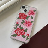 ROSES KNIT HARD JELL CASE_PINK