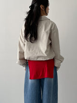 Comment Collar Loose Fit Wind Jumper