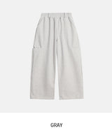 ビリーサイドポケットベルテッド裏起毛スウェットパンツ