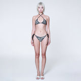 Zoe triangle bikini - wild stripes [micro]