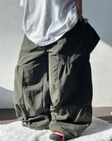 シャーリングバルーンナイロンパンツ 🖤💚🩶🤍4COLOR4COLOR