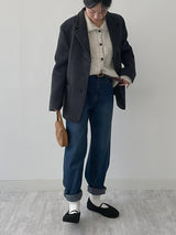 [Brushed Lining] 575ワイドデニムパンツ