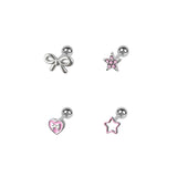[SET] フェアリー スター リボン ハート ピアス