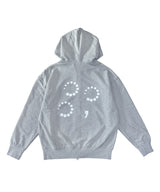 ローディングクローバーシンボルフーデッドジップアップ [GREY]