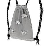Silver Ribbon Gym Sack [Gray]