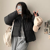 Elegant String Hooded Padded Jumper