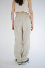 Silky jogger pants, Light khaki