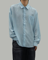 Tory Pleated Shirt (SkyBlue)