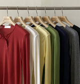KE ヘンリーネック長袖Tシャツ(7color)