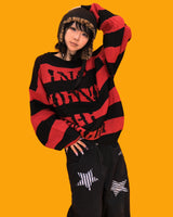 stripe punk box knit (2color)