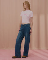 ラブリボンクロップTシャツ-PINK