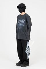 Rhode in Black Washed Long Sleeve T-Shirt