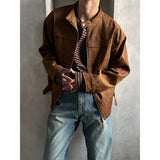 [F/W] スエードチャイナ2wayジャケット(カラー)