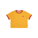 (WOMAN) エッセンシャルリンガーTシャツ【イエロー】