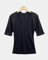 ビニールロールアップ'スリーブTシャツ