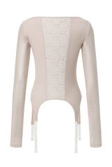 Lace garter top