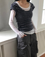 Nev Square-Neck Long Sleeve T-Shirt (9 Colors)