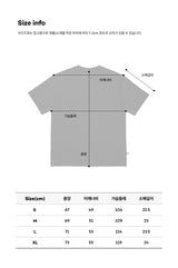 レタリングショートスリーブTシャツ【NAVY】