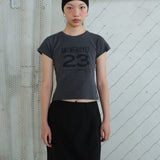 Number Stretch Tee chacol