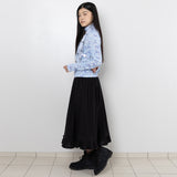 TTTTwister Ruffle Long Skirt - Black