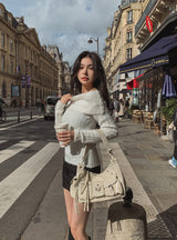 Bianca off-shoulder wool knit