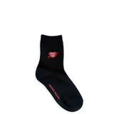 Cupid Heart Logo Low Socks Black