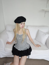 gray purple layered sleeveless