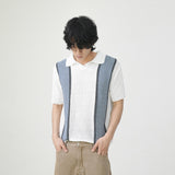 Mix-color boucle collar knit 3color