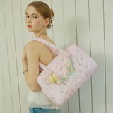 Coco Quilting Tote Shoulder Bag _ Pink
