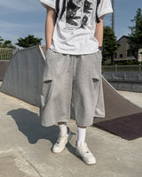 FLIN SIDE PLEAT BERMUDA SWIM PANTS