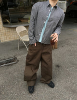 No.1650 CC check crop SHIRT (3color)