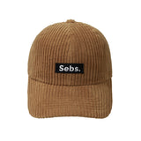 Sebs. CRODULOY ball cap-CARAMEL