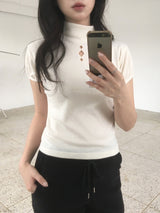 ダイアタートルネックTシャツ