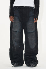 Paint Splatter Carpenter Jeans