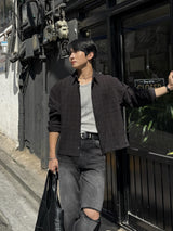Mile cropped long-sleeve shirt