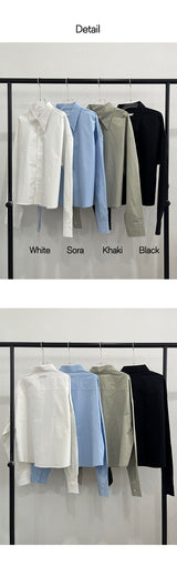 [Unisex] Washing loose crop shirts (4color)