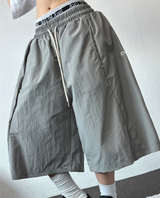 HIGH QUALITY💜SNAP NYLON BERMUDA PANTS 💚🤍🤎🖤6COLOR