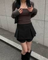 Pleated pants skirt