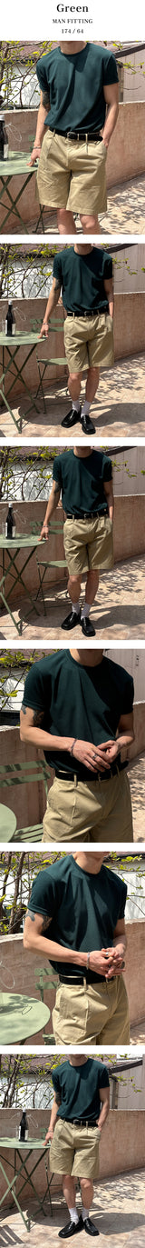 [S/S] クーリングライクニットハーフTシャツ(10color)