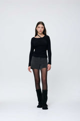  SILEN CORDUROY MICRO PANTS / CHARCOAL