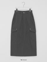 Ferns Cargo Cotton Long Skirt