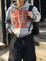 Groovy Fingerhole Patch Crop Hoodie 3C