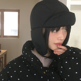 Mifu イヤリングコールドウィンターハットパッド入りバラクラバ