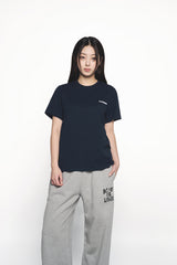 25SS フレンチラビットシルエットウーマンショートスリーブTシャツ ダークネイビー