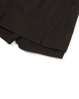 Ribbon Tied Mini Skirt Pants _ BROWN