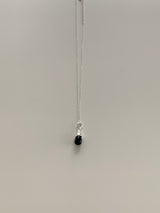 ブラック ジェムストーン ドロップ ネックレス