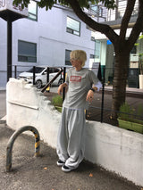 OEN ピンタック ヘビー ワイド スウェットパンツ 3C