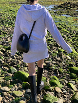 [MADE] Stern hip crop two-way hood zip-up -basic